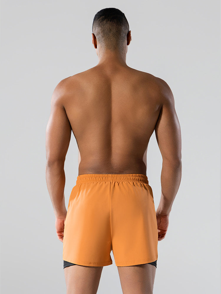 Men's Minimalist Design Sporty Cut Odor-Control Board Shorts | dmunderwear detail image 15