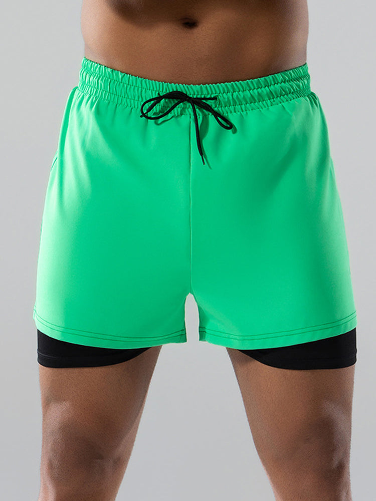Men's Minimalist Design Sporty Cut Odor-Control Board Shorts | dmunderwear detail image 16