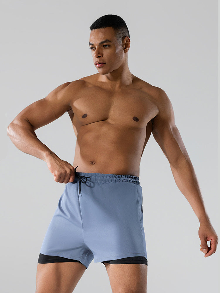 Men's Minimalist Design Sporty Cut Odor-Control Board Shorts | dmunderwear detail image 17
