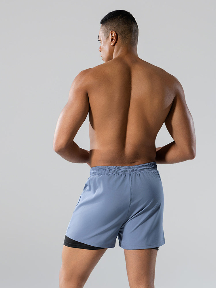 Men's Minimalist Design Sporty Cut Odor-Control Board Shorts | dmunderwear detail image 18