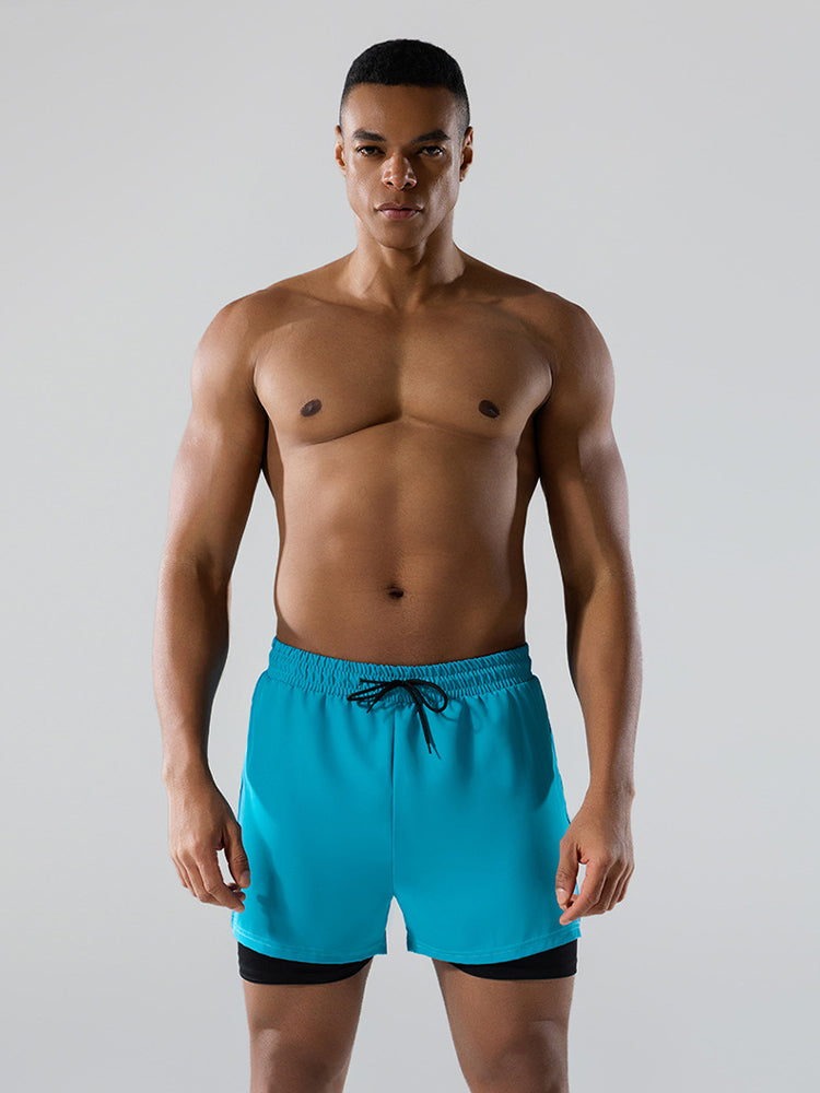 Men's Minimalist Design Sporty Cut Odor-Control Board Shorts | dmunderwear detail image 19