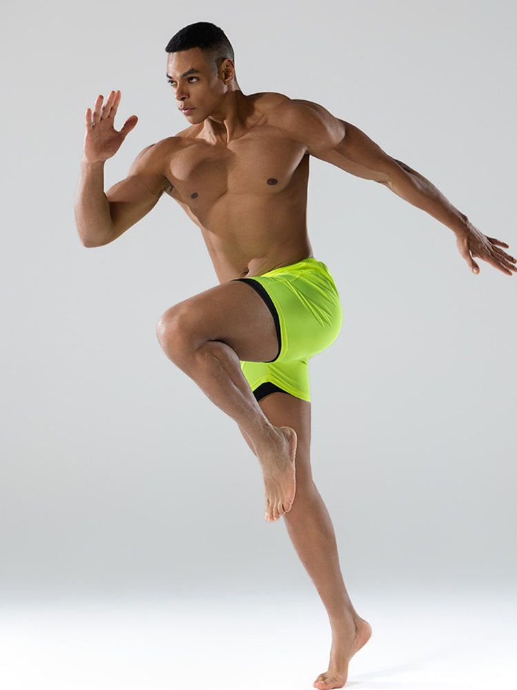 Men's Minimalist Design Sporty Cut Odor-Control Board Shorts | dmunderwear detail image 3