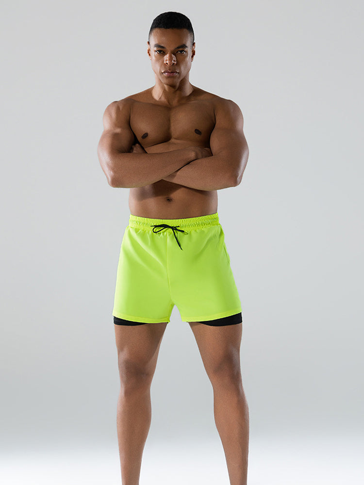 Men's Minimalist Design Sporty Cut Odor-Control Board Shorts | dmunderwear detail image 4