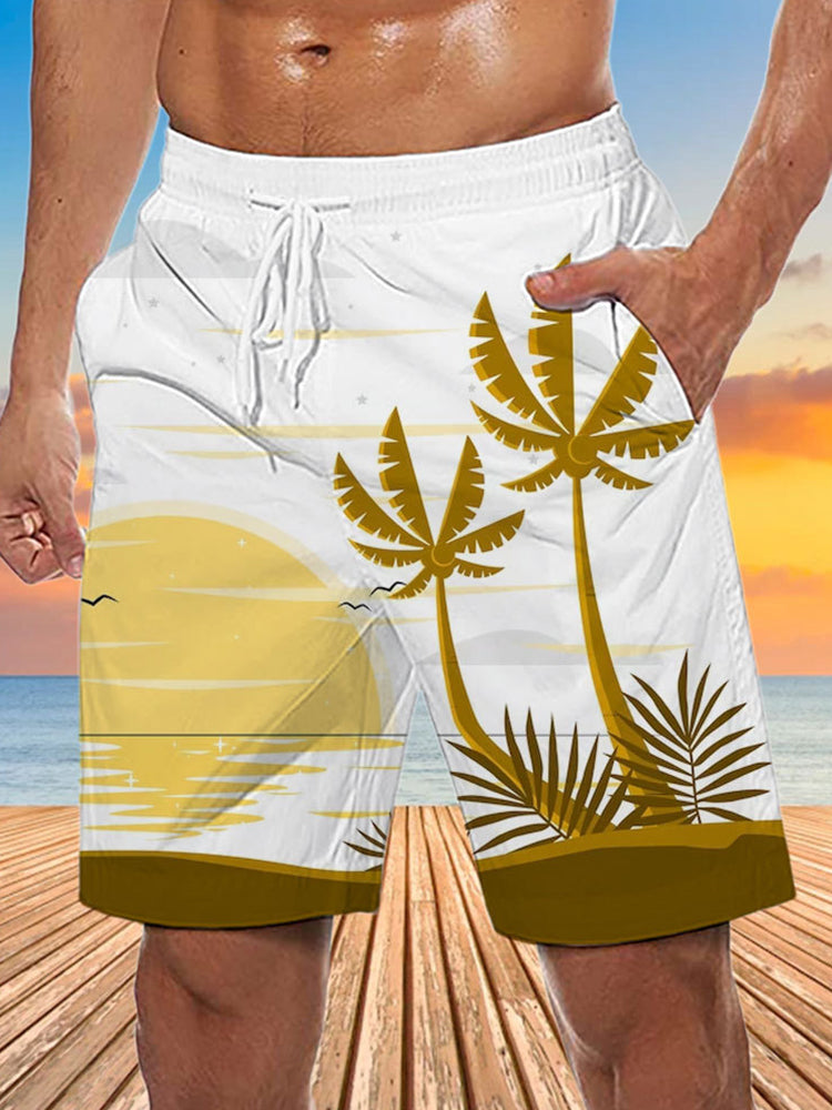 Men's Moisture-Wicking Bold Prints Sporty Cut Board Shorts | dmunderwear detail image 10