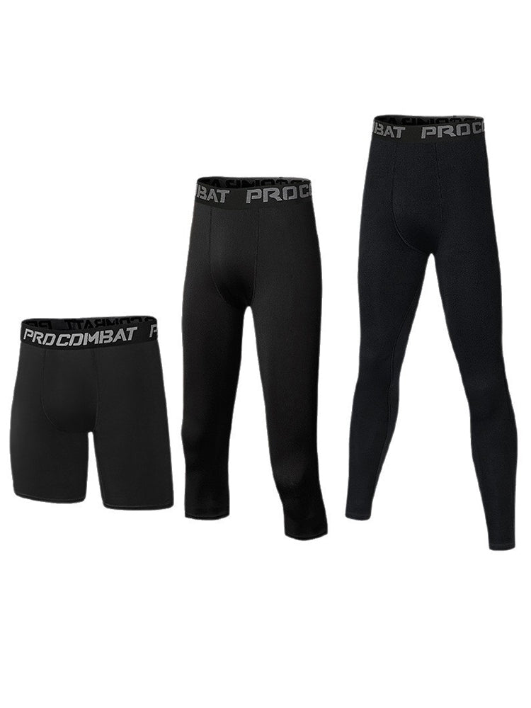 Men's Moisture-Wicking Breathable High-Elasticity Form-Fitting Activewear Tights | dmunderwear detail image 13