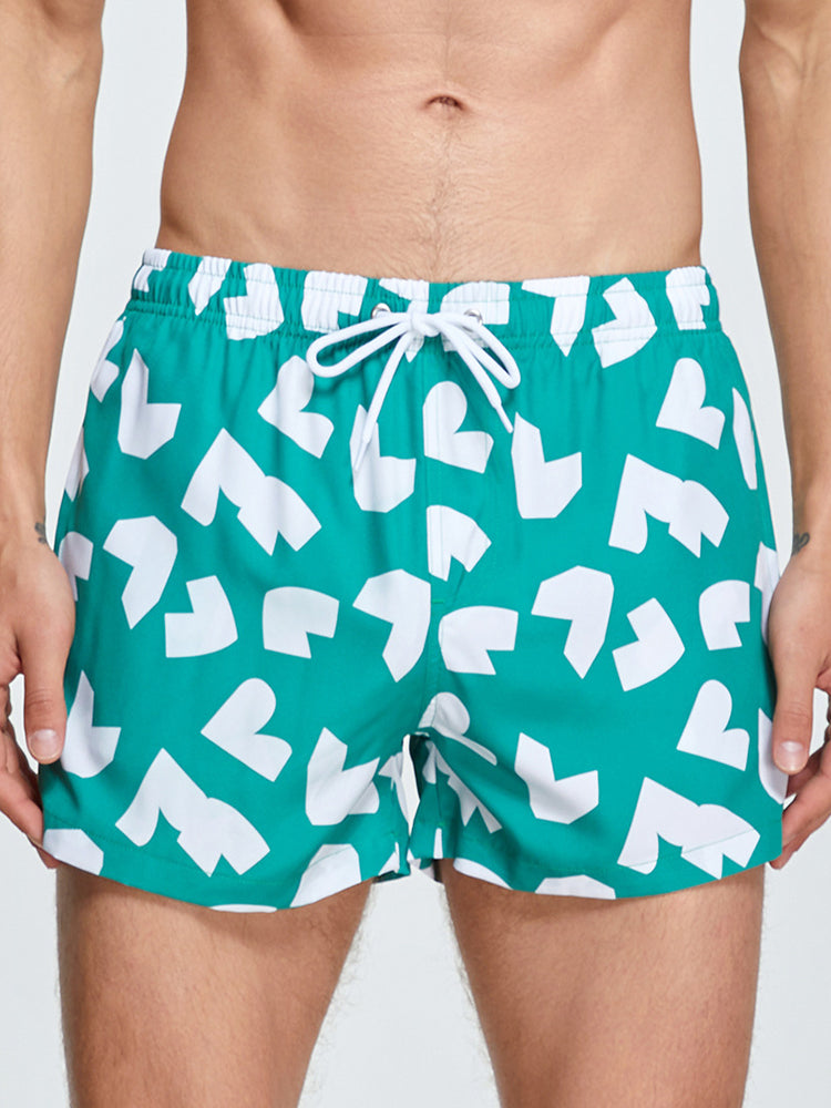 Men's Moisture-Wicking Lightweight & Airy Sporty Cut Comfy Board Shorts | dmunderwear detail image 12