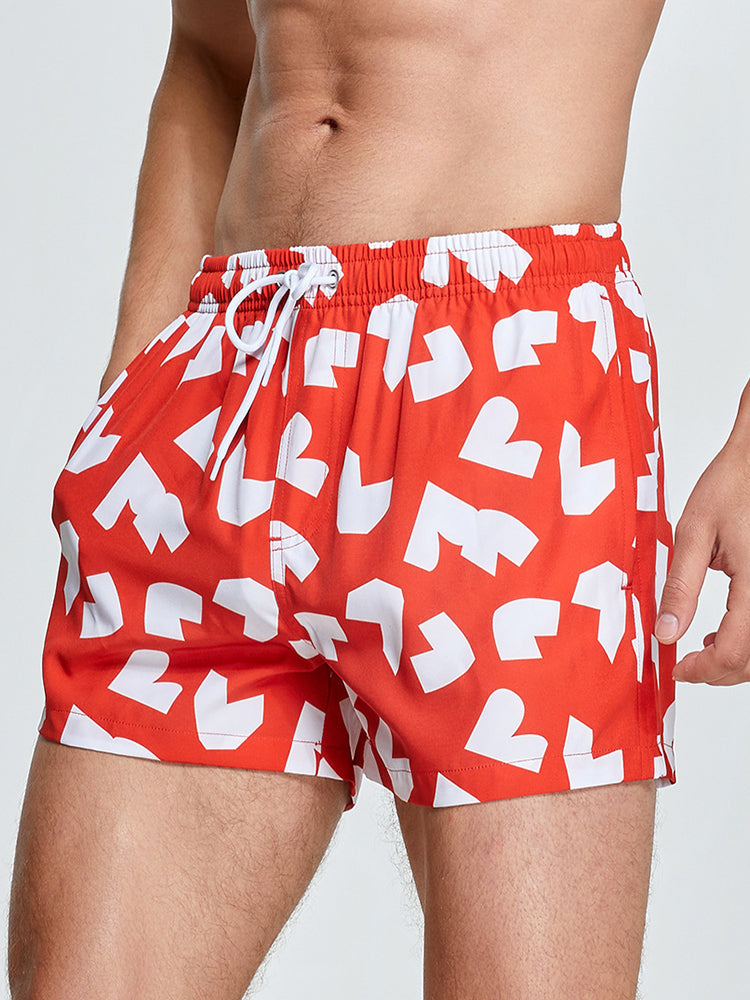 Men's Moisture-Wicking Lightweight & Airy Sporty Cut Comfy Board Shorts | dmunderwear detail image 15