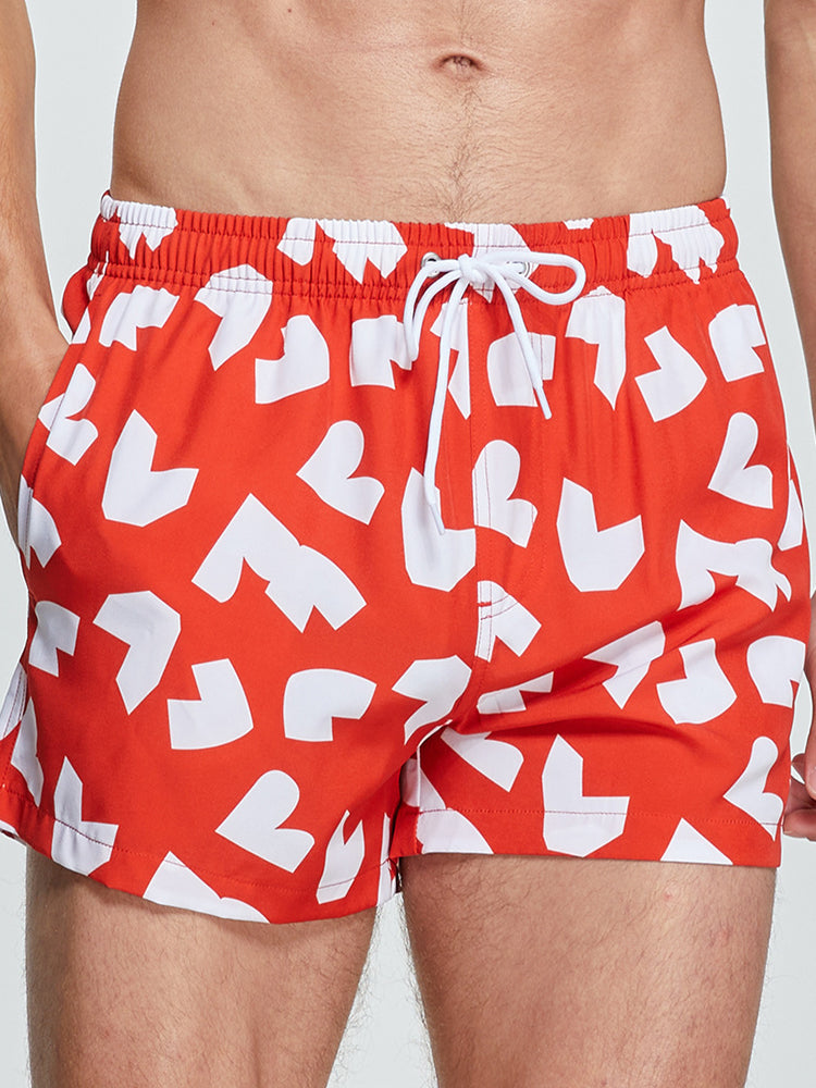 Men's Moisture-Wicking Lightweight & Airy Sporty Cut Comfy Board Shorts | dmunderwear detail image 16