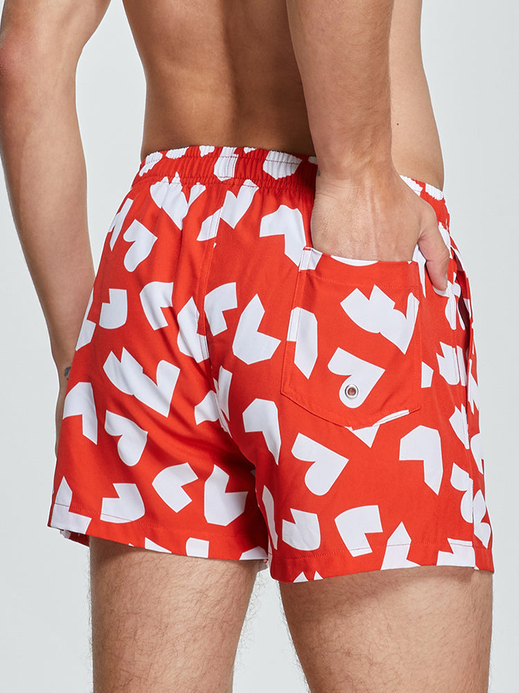 Men's Moisture-Wicking Lightweight & Airy Sporty Cut Comfy Board Shorts | dmunderwear detail image 18