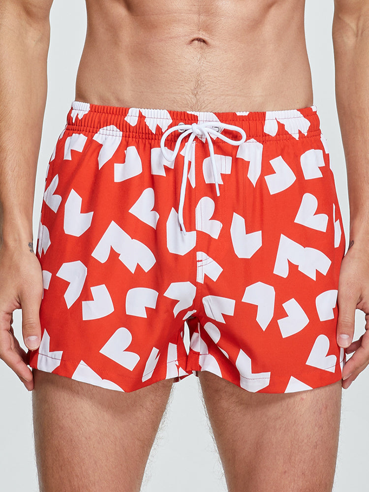 Men's Moisture-Wicking Lightweight & Airy Sporty Cut Comfy Board Shorts | dmunderwear detail image 2