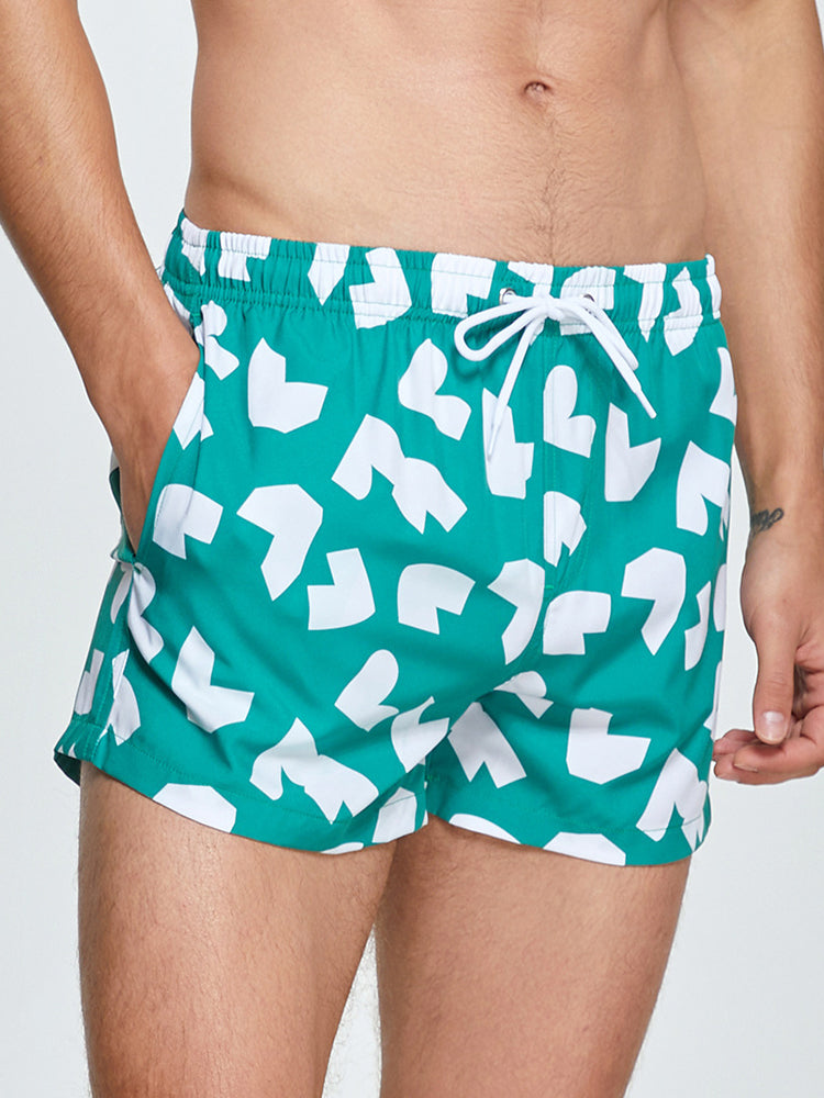 Men's Moisture-Wicking Lightweight & Airy Sporty Cut Comfy Board Shorts | dmunderwear detail image 6