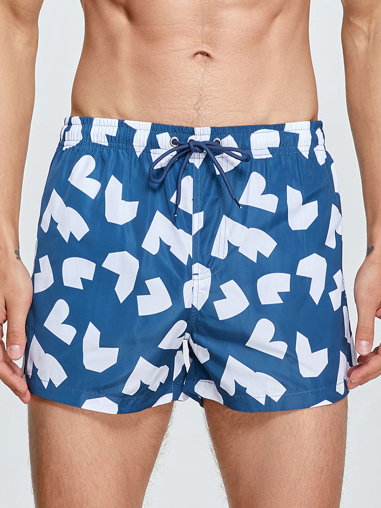 Men's Moisture-Wicking Lightweight & Airy Sporty Cut Comfy Board Shorts | dmunderwear detail image 7