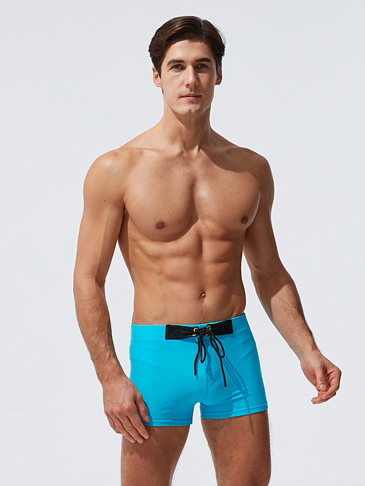 Men's Moisture-Wicking Lining Sporty Cut Stay-Put Fit Swim Shorts & Trunks | dmunderwear