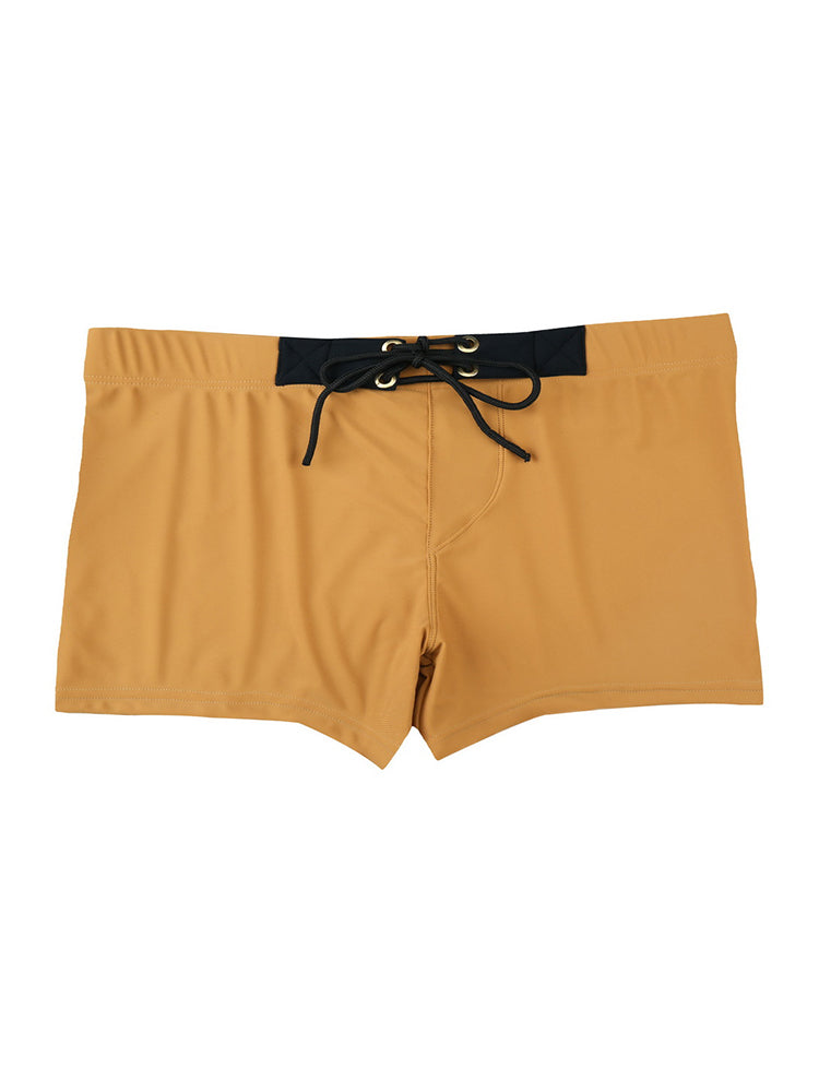 Men's Moisture-Wicking Lining Sporty Cut Stay-Put Fit Swim Shorts & Trunks | dmunderwear detail image 12