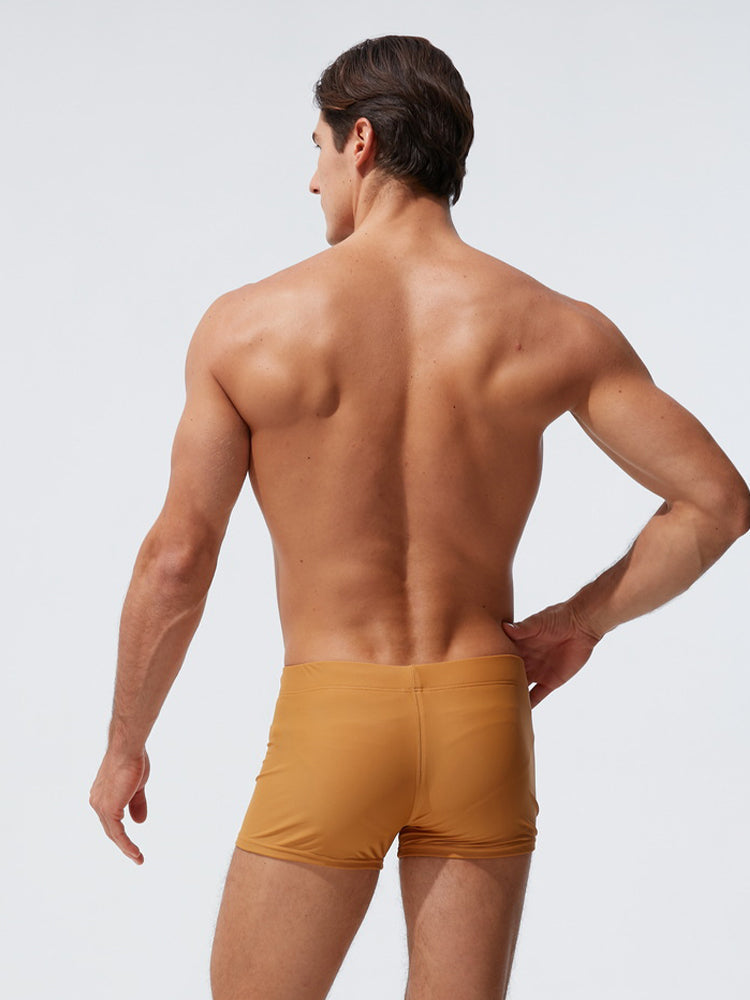 Men's Moisture-Wicking Lining Sporty Cut Stay-Put Fit Swim Shorts & Trunks | dmunderwear detail image 16