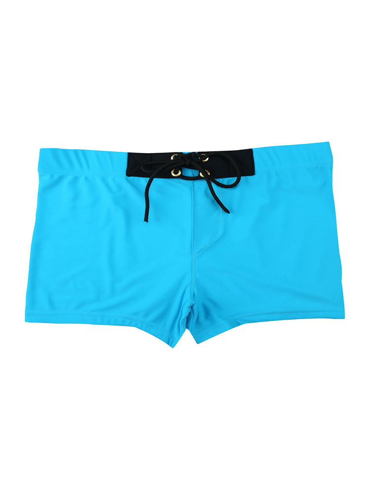 Men's Moisture-Wicking Lining Sporty Cut Stay-Put Fit Swim Shorts & Trunks | dmunderwear detail image 17