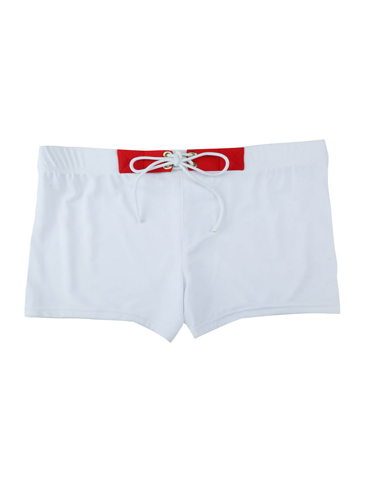 Men's Moisture-Wicking Lining Sporty Cut Stay-Put Fit Swim Shorts & Trunks | dmunderwear detail image 7