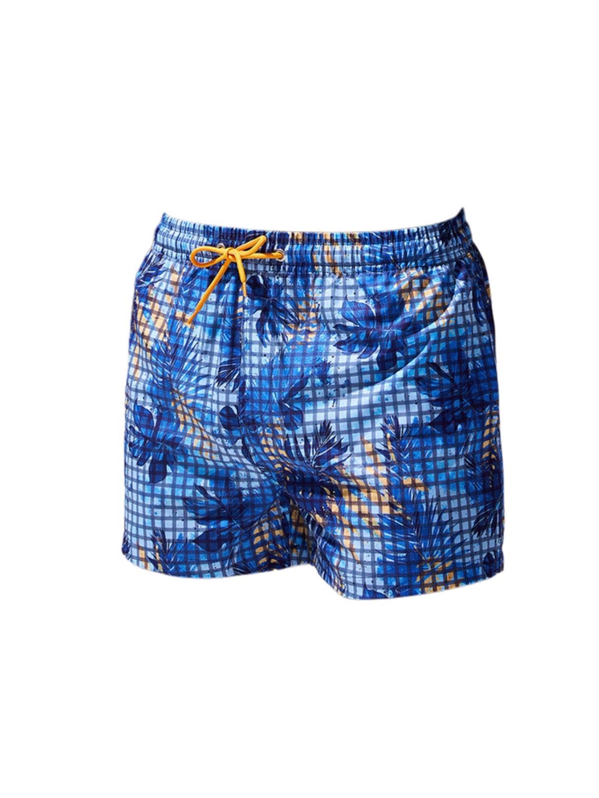 Men's Plaid Patterned Lightweight & Airy Sporty Cut Board Shorts | dmunderwear detail image 17
