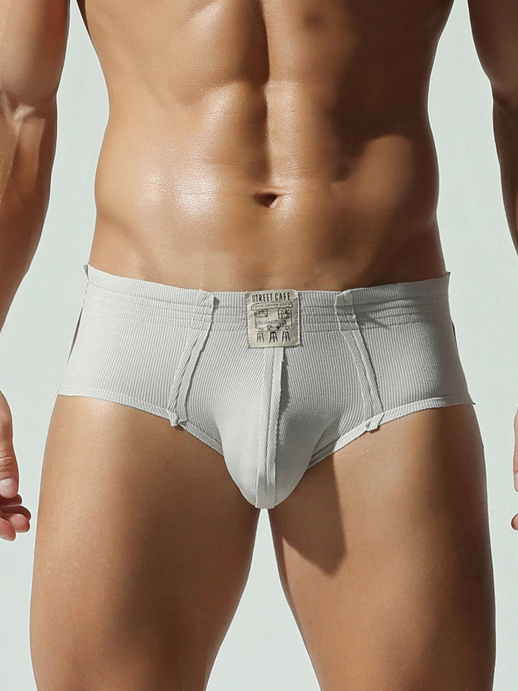 Men's Premium Fabric Comfy Waistband Stay-Put Fit Sporty Cut Solid Color Trunks | dmunderwear detail image 7