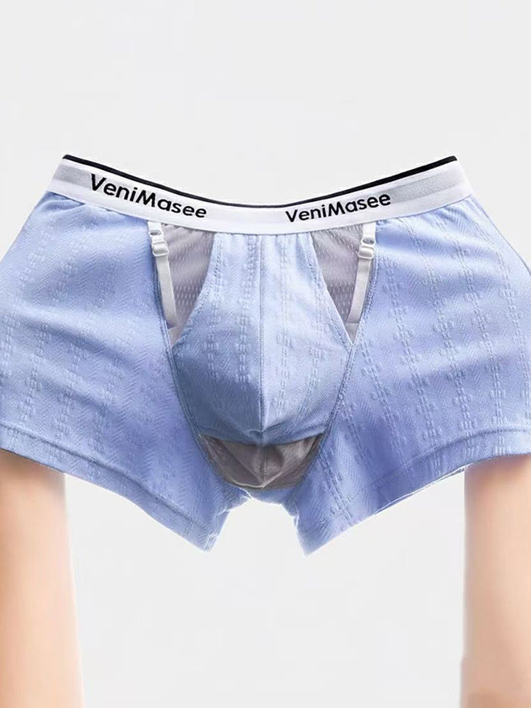 Men's Premium Soft Cotton Pouch Comfort & Breathability Lift System Trunks | dmunderwear