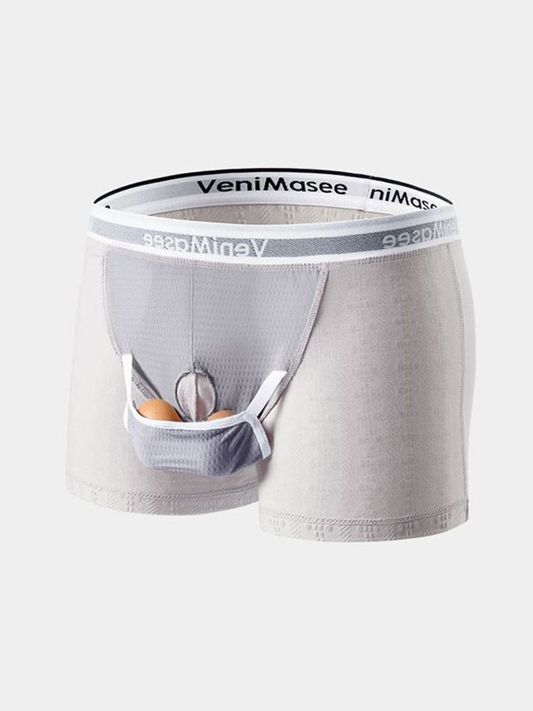 Men's Premium Soft Cotton Pouch Comfort & Breathability Lift System Trunks | dmunderwear detail image 7