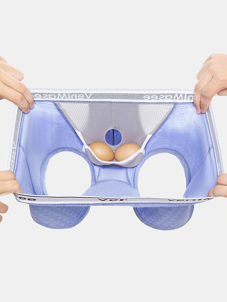 Men's Premium Soft Cotton Pouch Comfort & Breathability Lift System Trunks | dmunderwear detail image 9