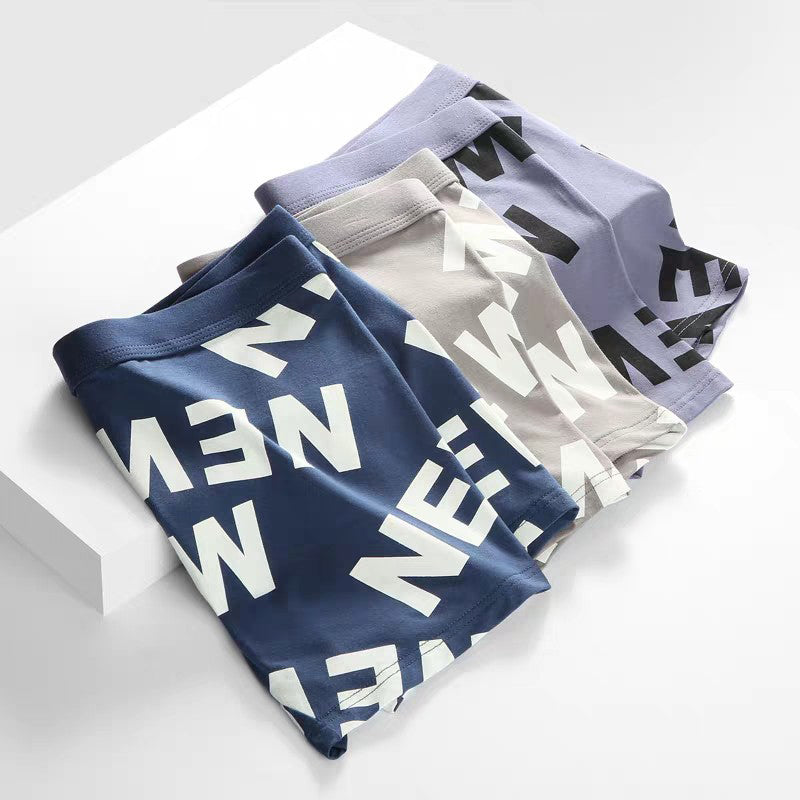 3Pcs Mens Printed U Convex Pouch Boxer Briefs | dmunderwear detail image 13