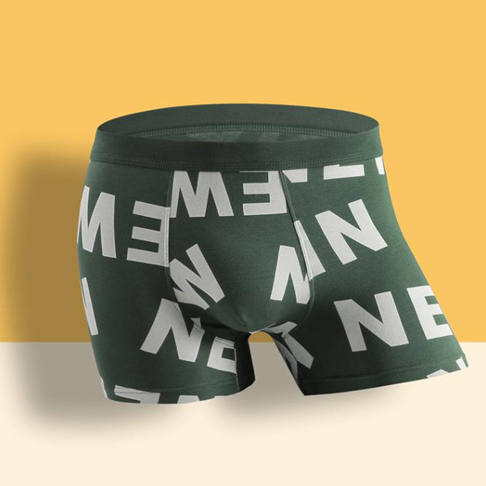 3Pcs Mens Printed U Convex Pouch Boxer Briefs | dmunderwear detail image 15