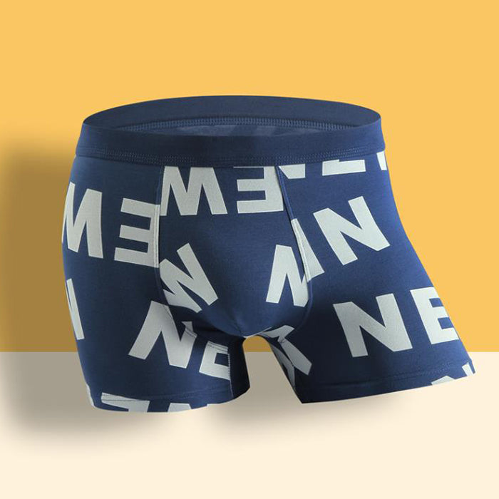 3Pcs Mens Printed U Convex Pouch Boxer Briefs | dmunderwear detail image 16