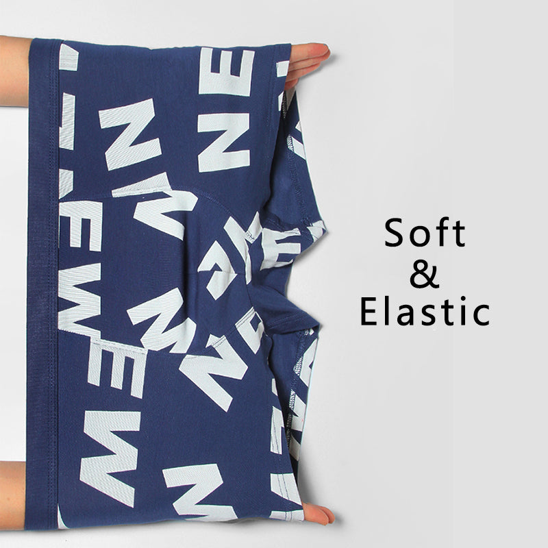 3Pcs Mens Printed U Convex Pouch Boxer Briefs | dmunderwear detail image 7