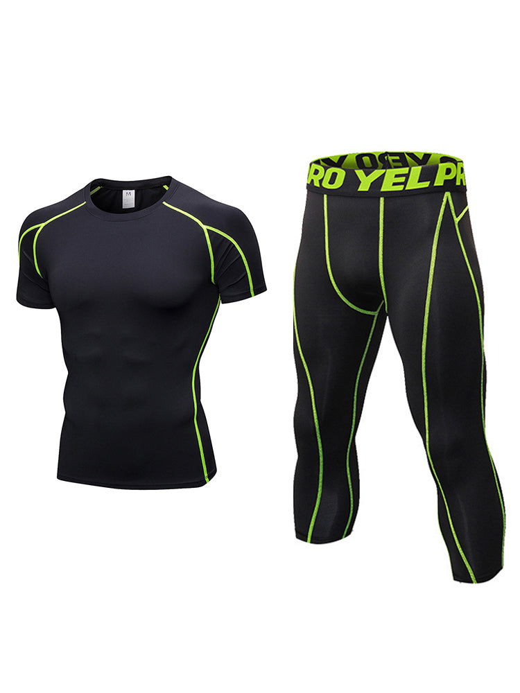 Men's PRO Compression Stretch Fit Quick-Dry Training Lightweight Tops & Tights | dmunderwear detail image 14