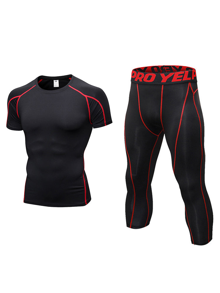 Men's PRO Compression Stretch Fit Quick-Dry Training Lightweight Tops & Tights | dmunderwear detail image 20