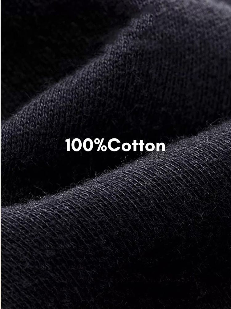 Men's Pure Cotton Mid-Neck Thin Base-Layer Seamless Comfort Thermal Sets | dmunderwear detail image 6