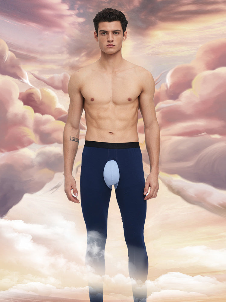 Men's Pure Cotton Open Crotch Breathable Warm Pants | dmunderwear detail image 12