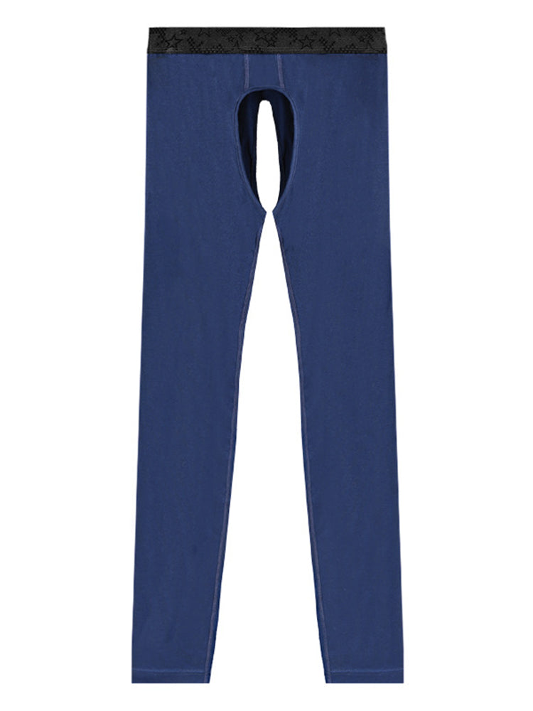Men's Pure Cotton Open Crotch Breathable Warm Pants | dmunderwear detail image 14