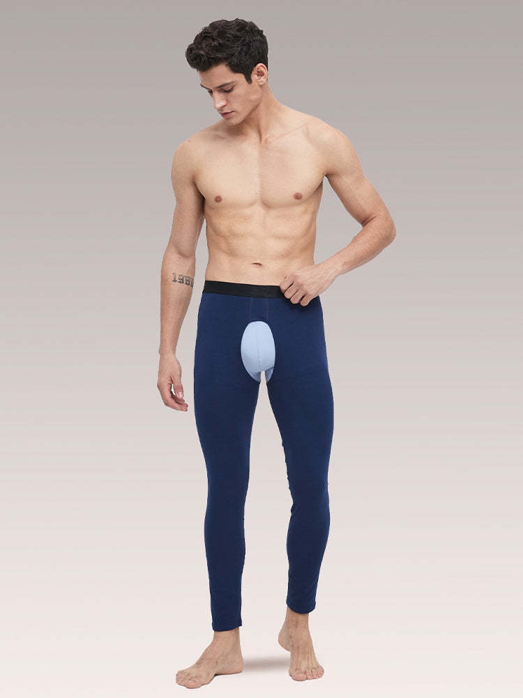 Men's Pure Cotton Open Crotch Breathable Warm Pants | dmunderwear detail image 16