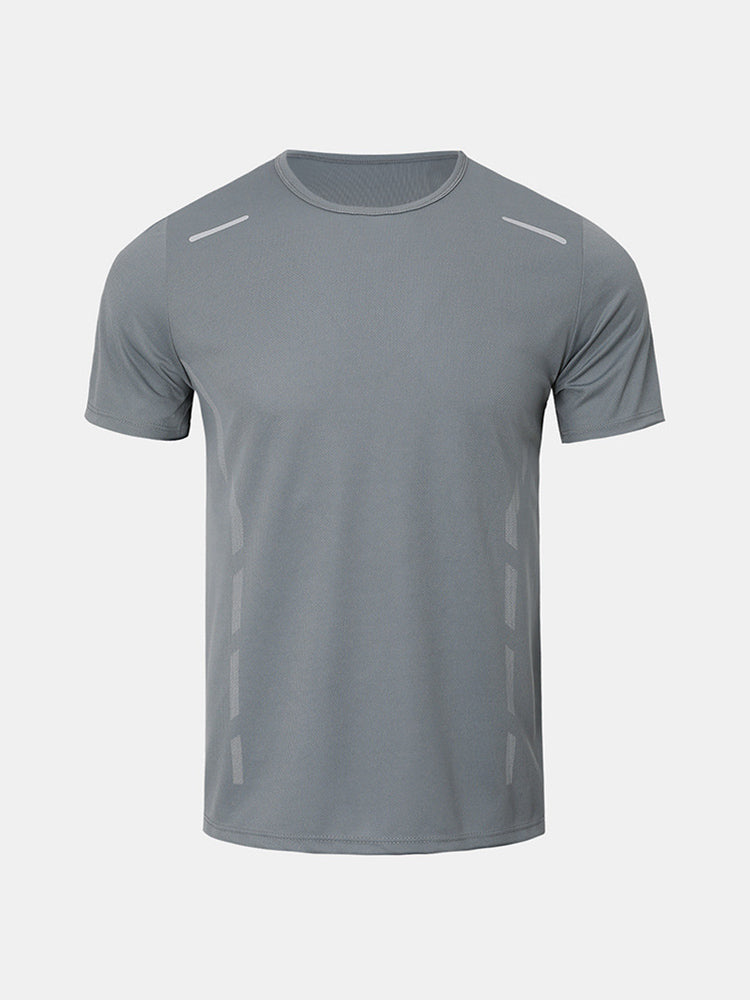 Men's Quick-Dry Active Relaxed Fit Workout Ready Skin-Friendly T-Shirt | dmunderwear detail image 15