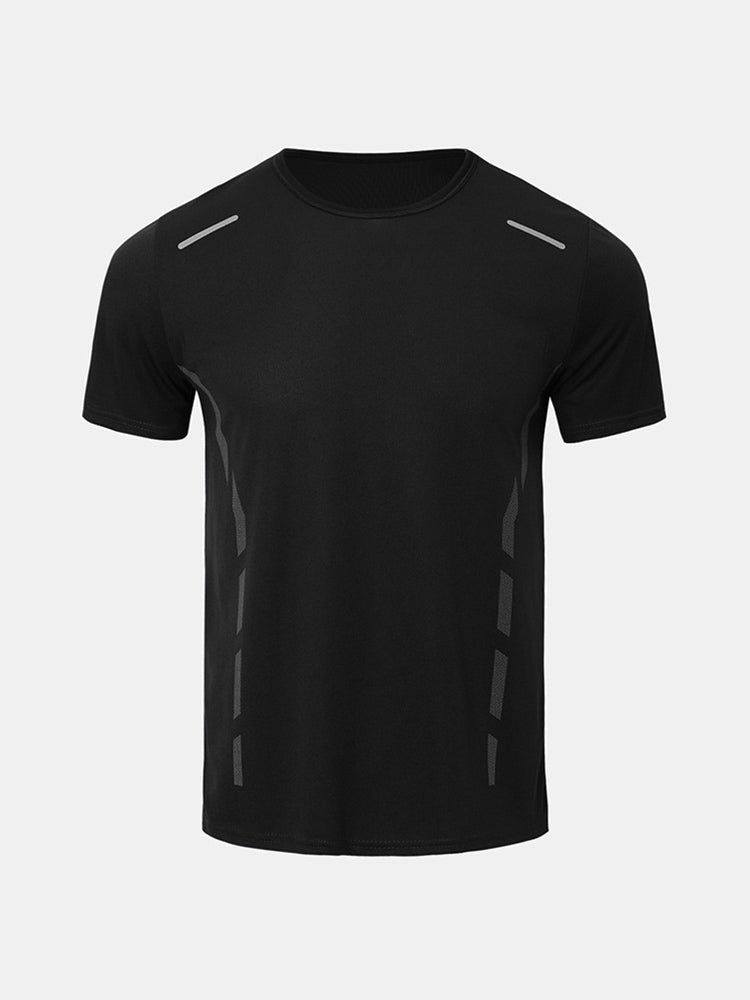 Men's Quick-Dry Active Relaxed Fit Workout Ready Skin-Friendly T-Shirt | dmunderwear detail image 17