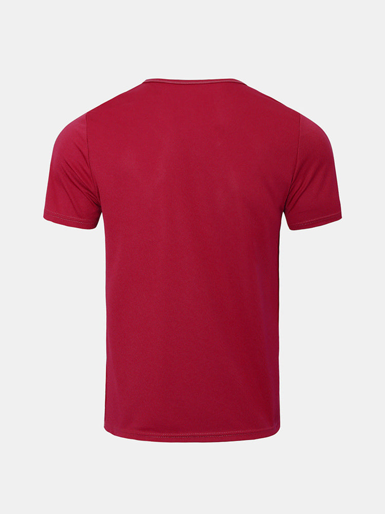 Men's Quick-Dry Active Relaxed Fit Workout Ready Skin-Friendly T-Shirt | dmunderwear detail image 19