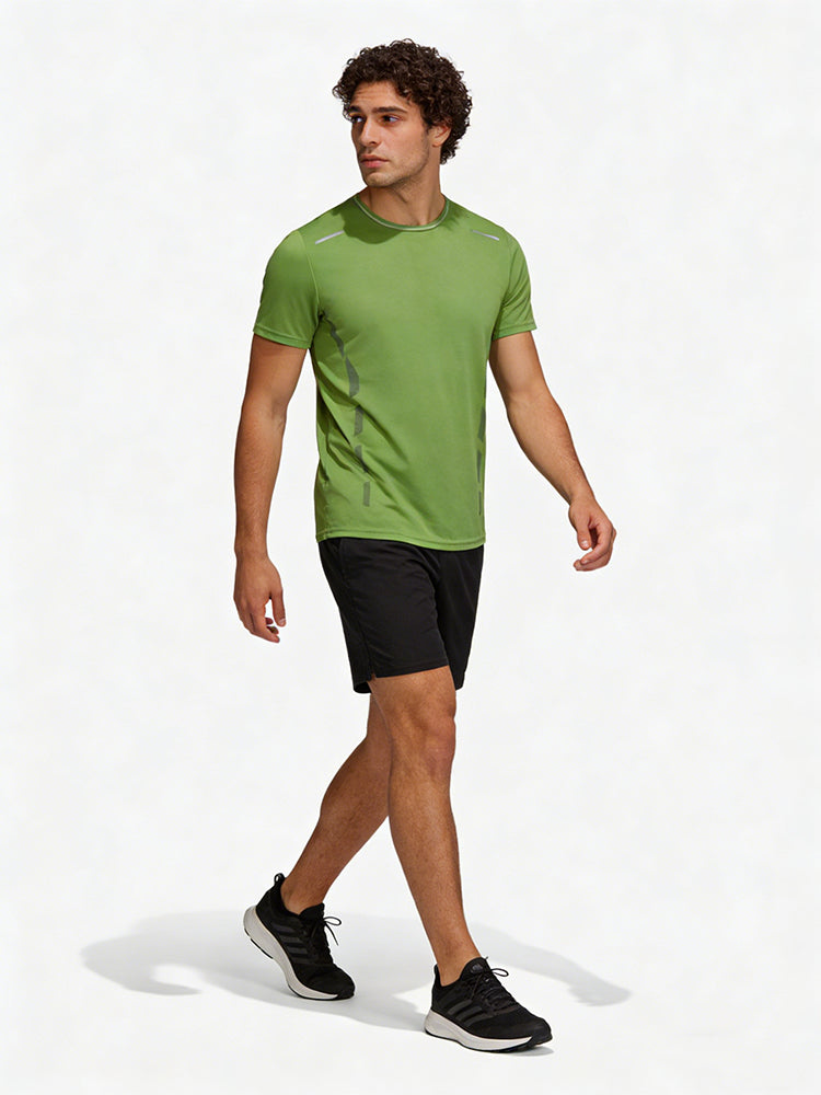Men's Quick-Dry Active Relaxed Fit Workout Ready Skin-Friendly T-Shirt | dmunderwear detail image 5