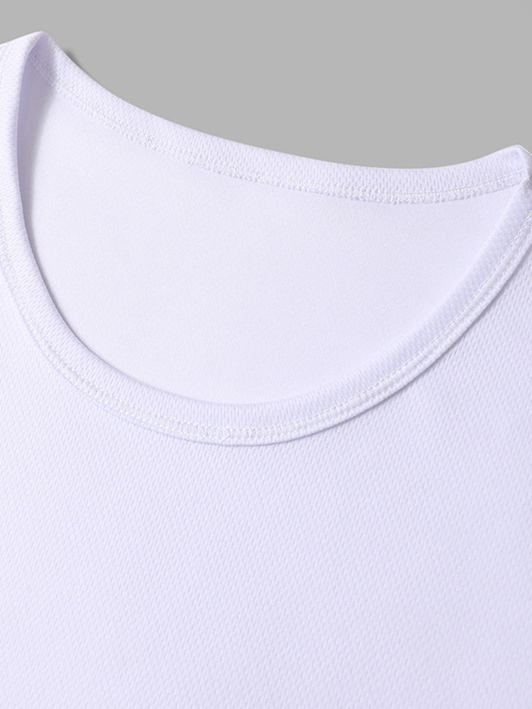 Men's Quick-Dry Active Relaxed Fit Workout Ready Skin-Friendly T-Shirt | dmunderwear detail image 6
