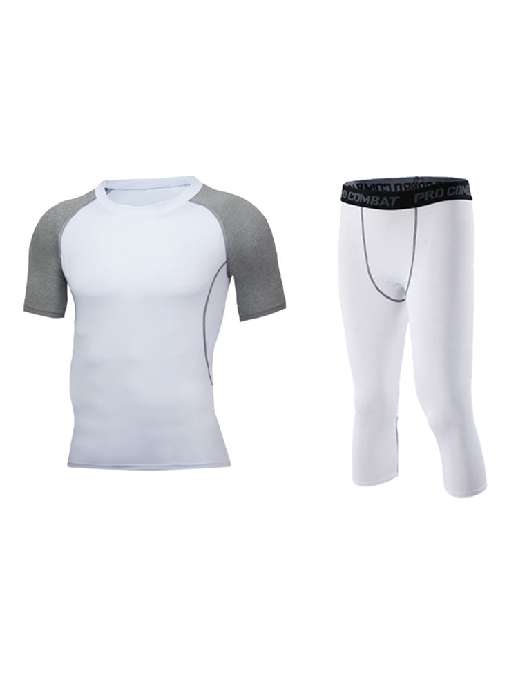 Men's Quick-Dry Fabric Sporty Cut Snug Fit Cooling Airflow Activewear Set | dmunderwear detail image 10