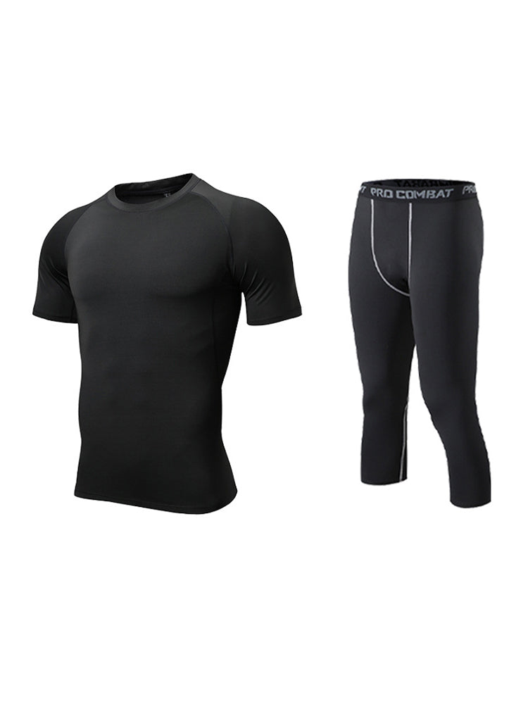 Men's Quick-Dry Fabric Sporty Cut Snug Fit Cooling Airflow Activewear Set | dmunderwear detail image 8