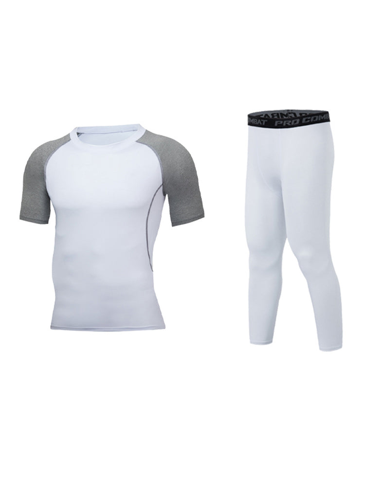 Men's Quick-Dry Fabric Sporty Cut Snug Fit Cooling Airflow Activewear Set | dmunderwear detail image 9