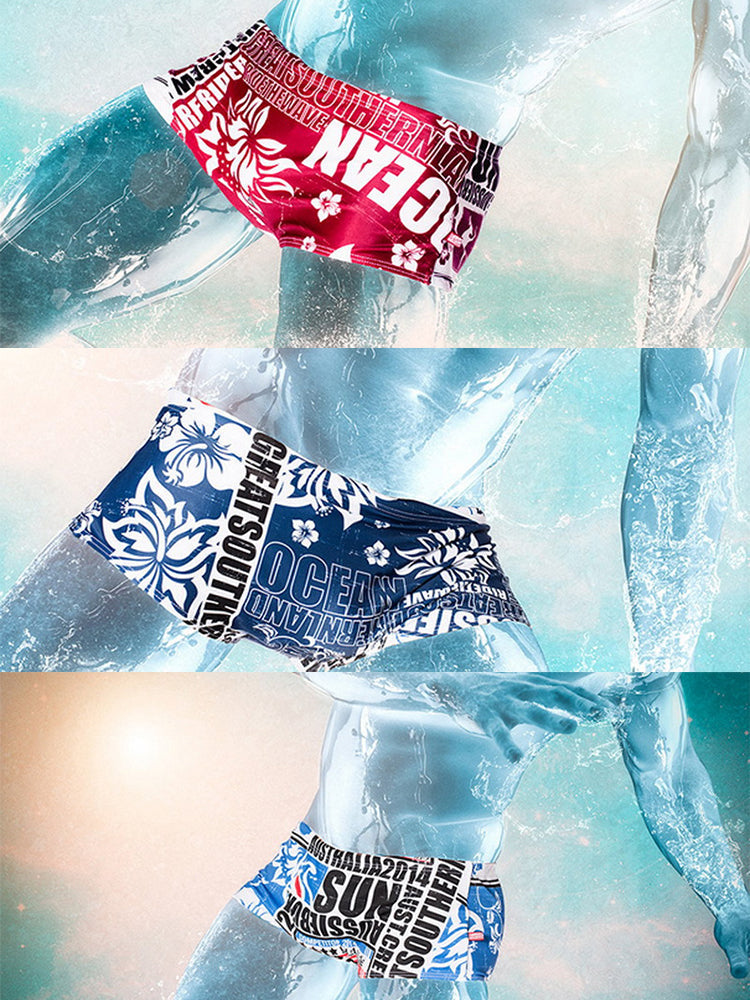 Men's Quick-Dry Fabric Tagless & Seamless Swim Shorts & Trunks | dmunderwear detail image 7