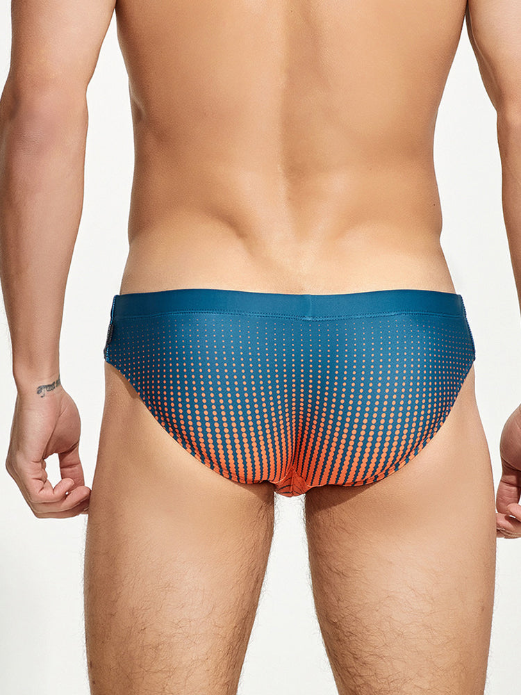 Men's Quick-Dry Full Coverage Low-Rise Swim Briefs | dmunderwear detail image 14