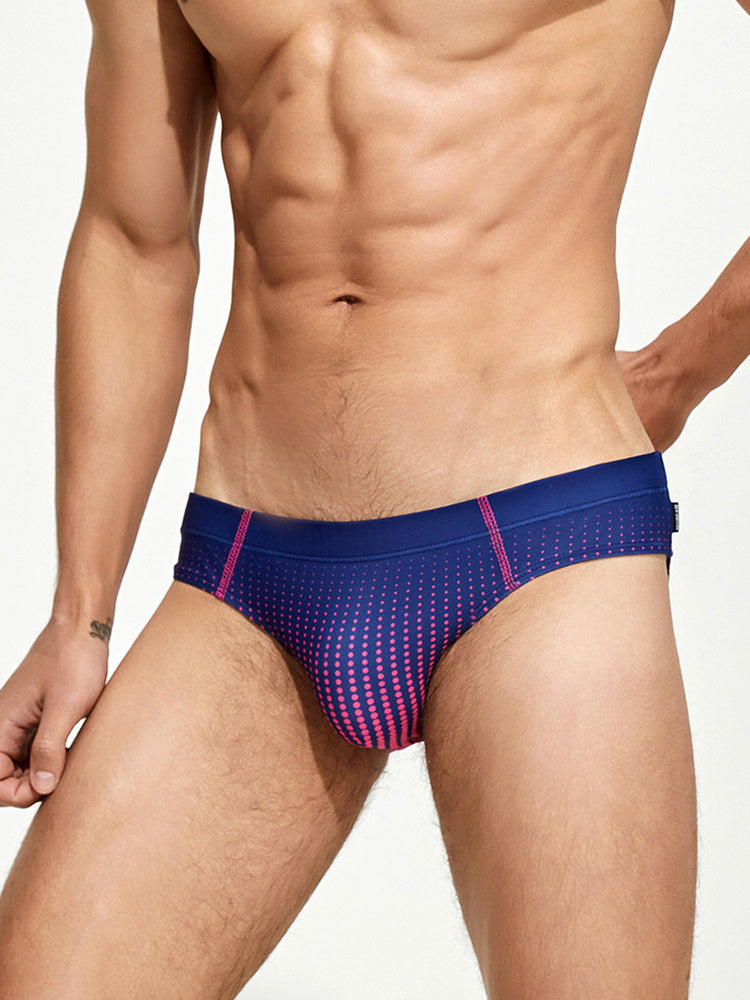 Men's Quick-Dry Full Coverage Low-Rise Swim Briefs | dmunderwear detail image 16