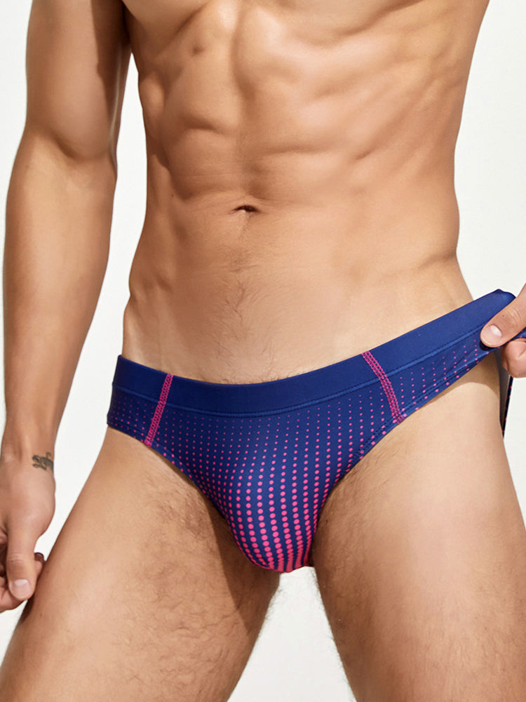 Men's Quick-Dry Full Coverage Low-Rise Swim Briefs | dmunderwear detail image 17
