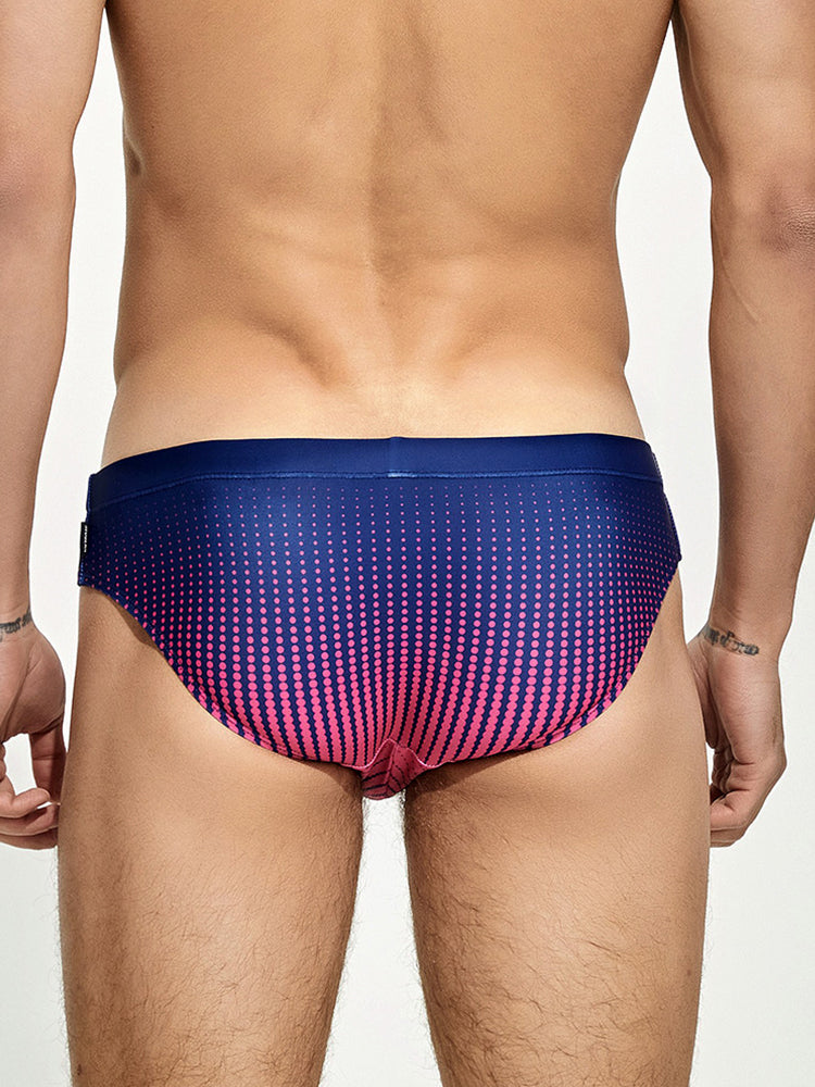 Men's Quick-Dry Full Coverage Low-Rise Swim Briefs | dmunderwear detail image 18