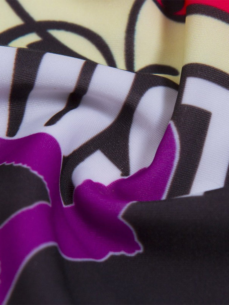 Men's Quick-Dry Low-Rise Alphabet Print Swim Briefs | dmunderwear detail image 20